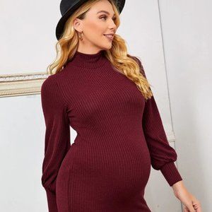 Burgundy maternity dress size XL (fits like L)